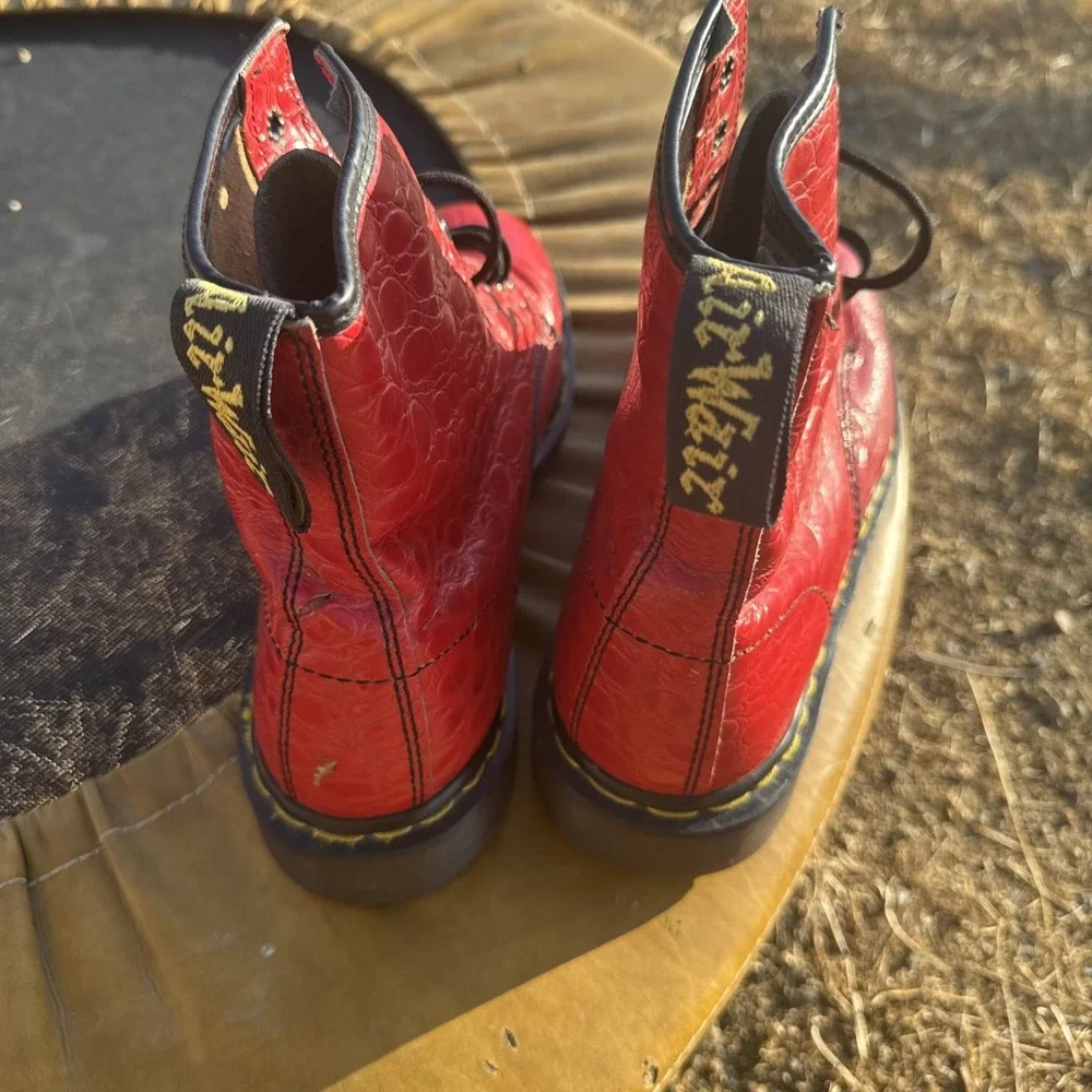 vintage dr martens made in england Boots Red Crocs UK 11 / US 12 Rare Biker Punk